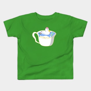 Duck in a teacup Kids T-Shirt